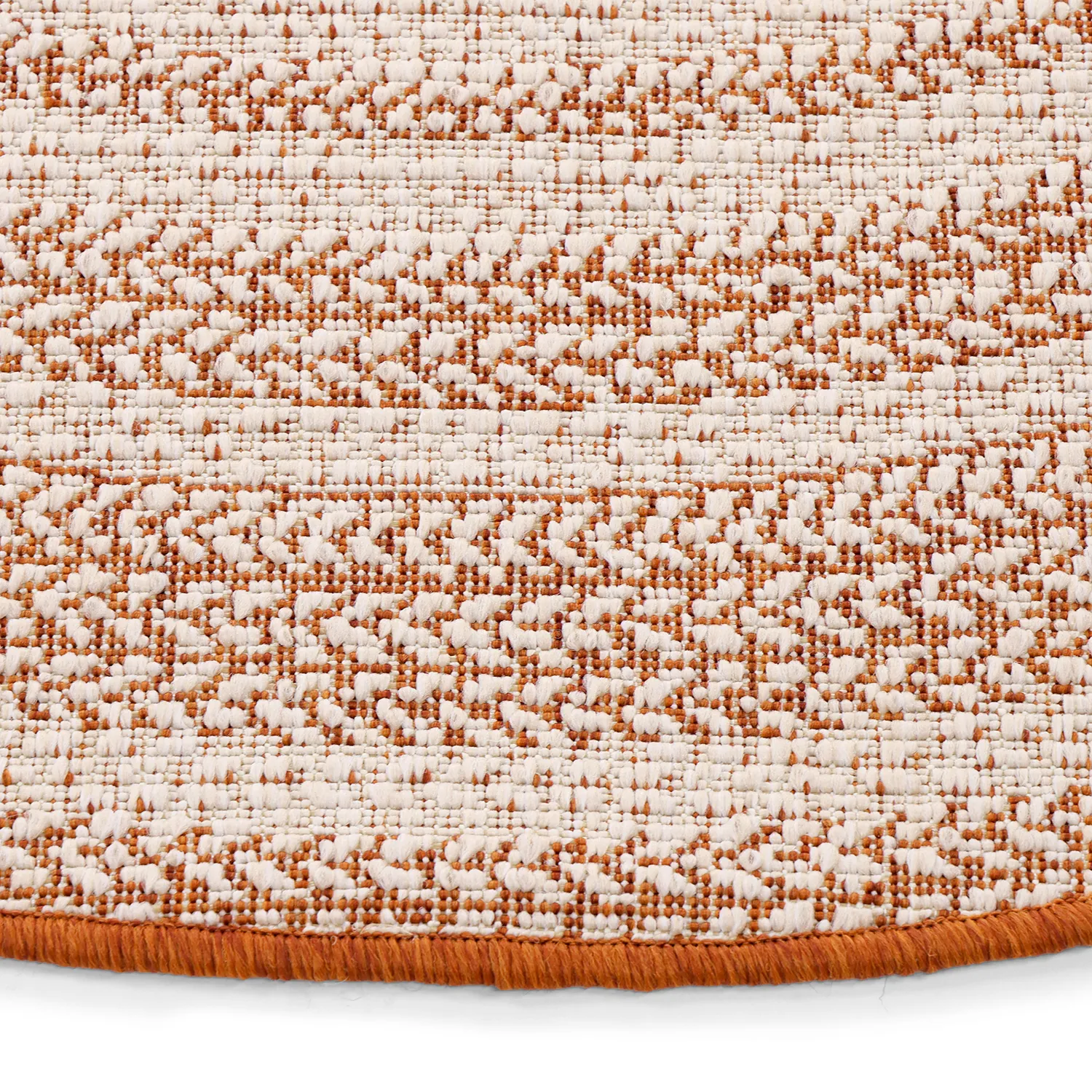 Rund matta - Indoor/Outdoor Angus (röd)