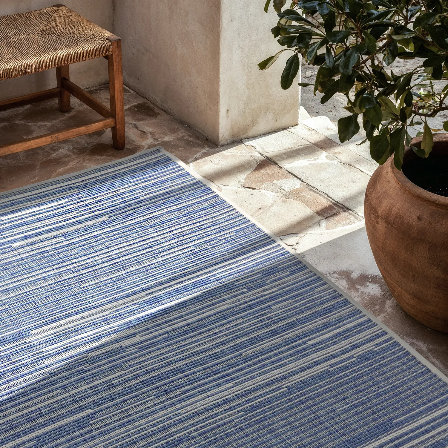 Inomhus- utomhusmatta - Arcata (blå)