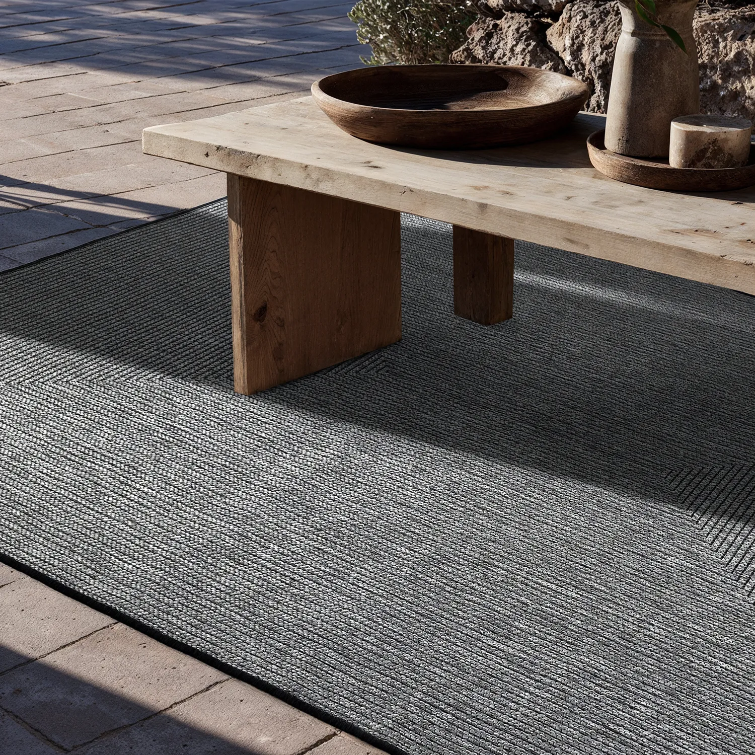 Inomhus- utomhusmatta - Arlo (svart)