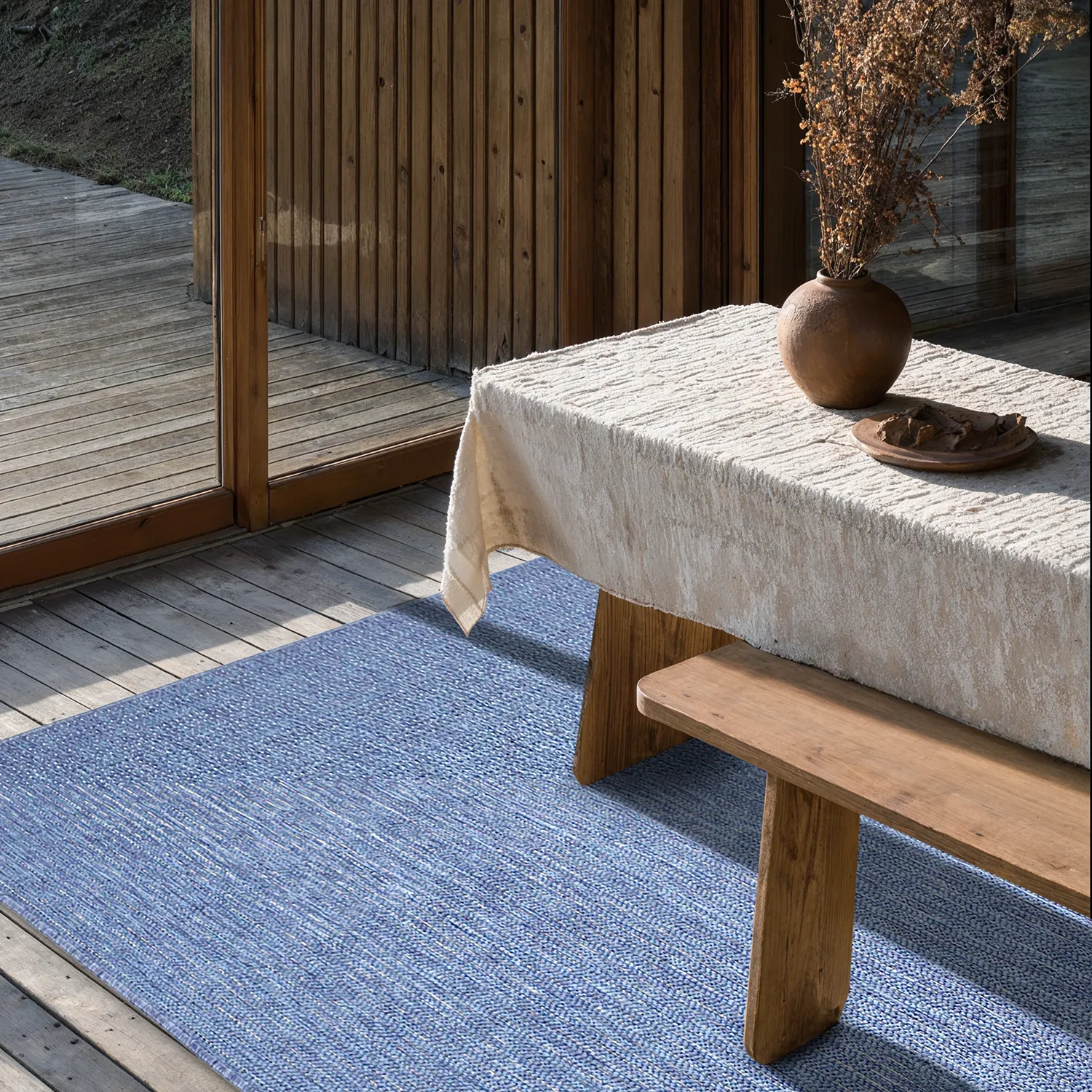 Inomhus- utomhusmatta - Arlo (blå)