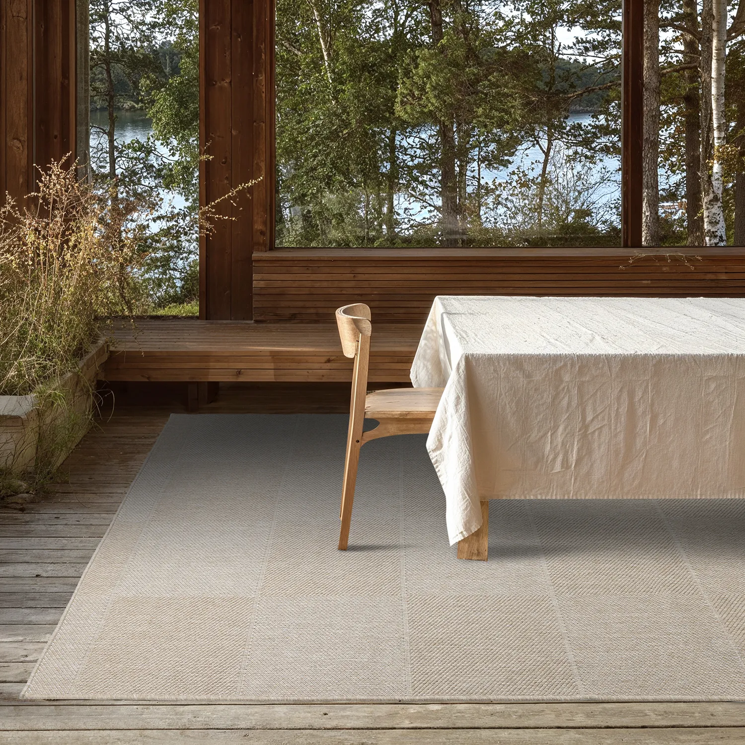 Inomhus- utomhusmatta - Ava (beige)