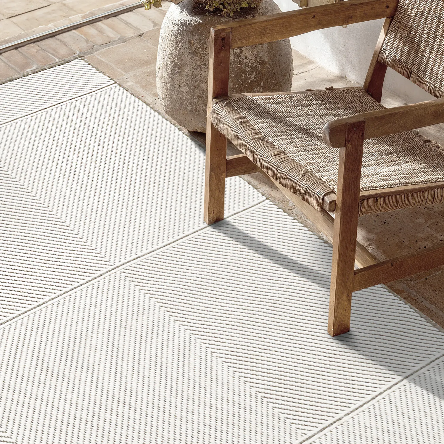 Inomhus- utomhusmatta - Ava (beige)