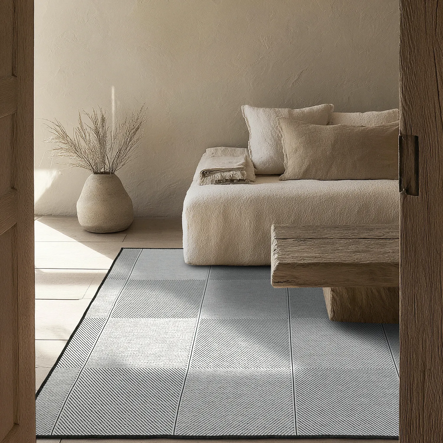 Inomhus- utomhusmatta - Ava (svart)