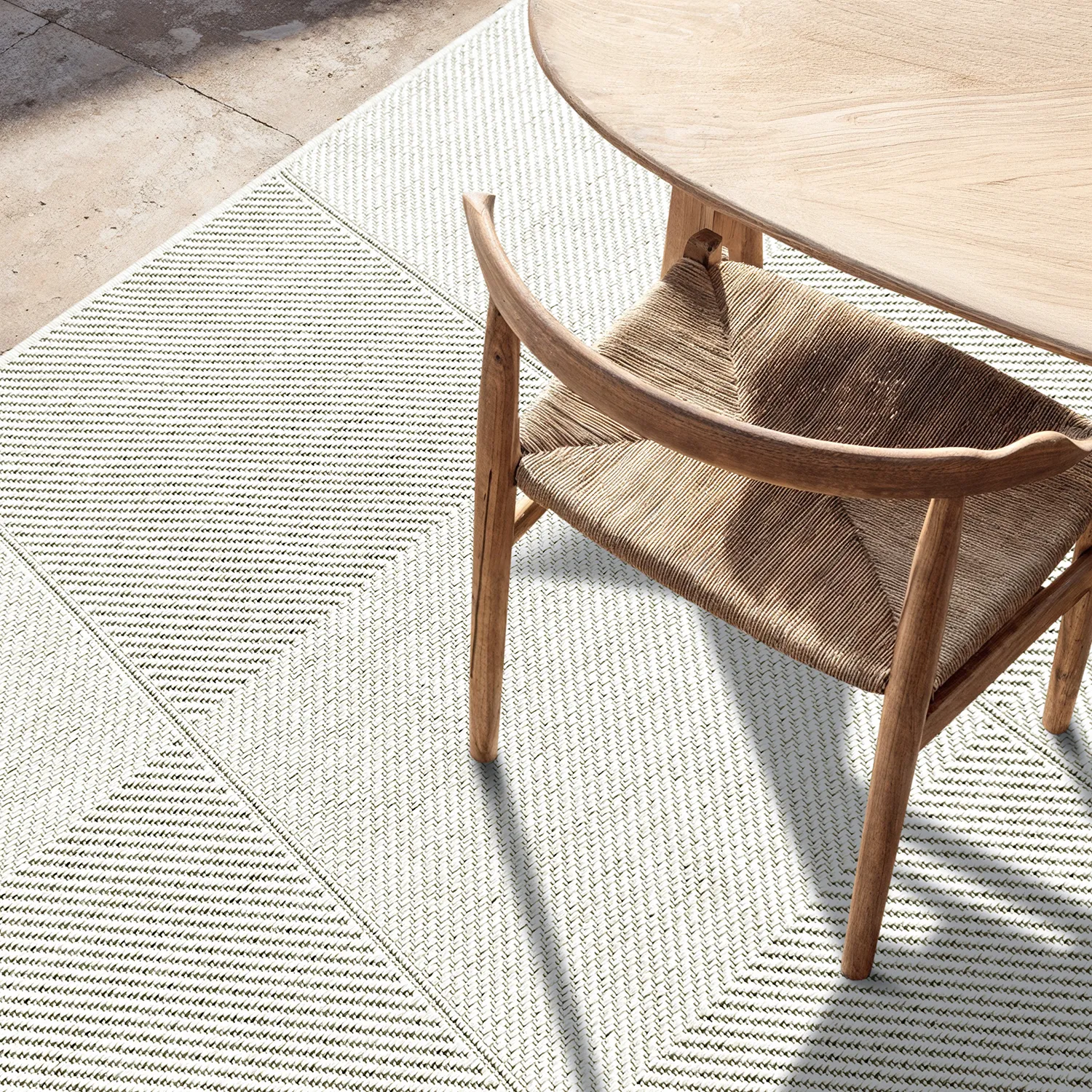 Inomhus- utomhusmatta - Ava (vit)