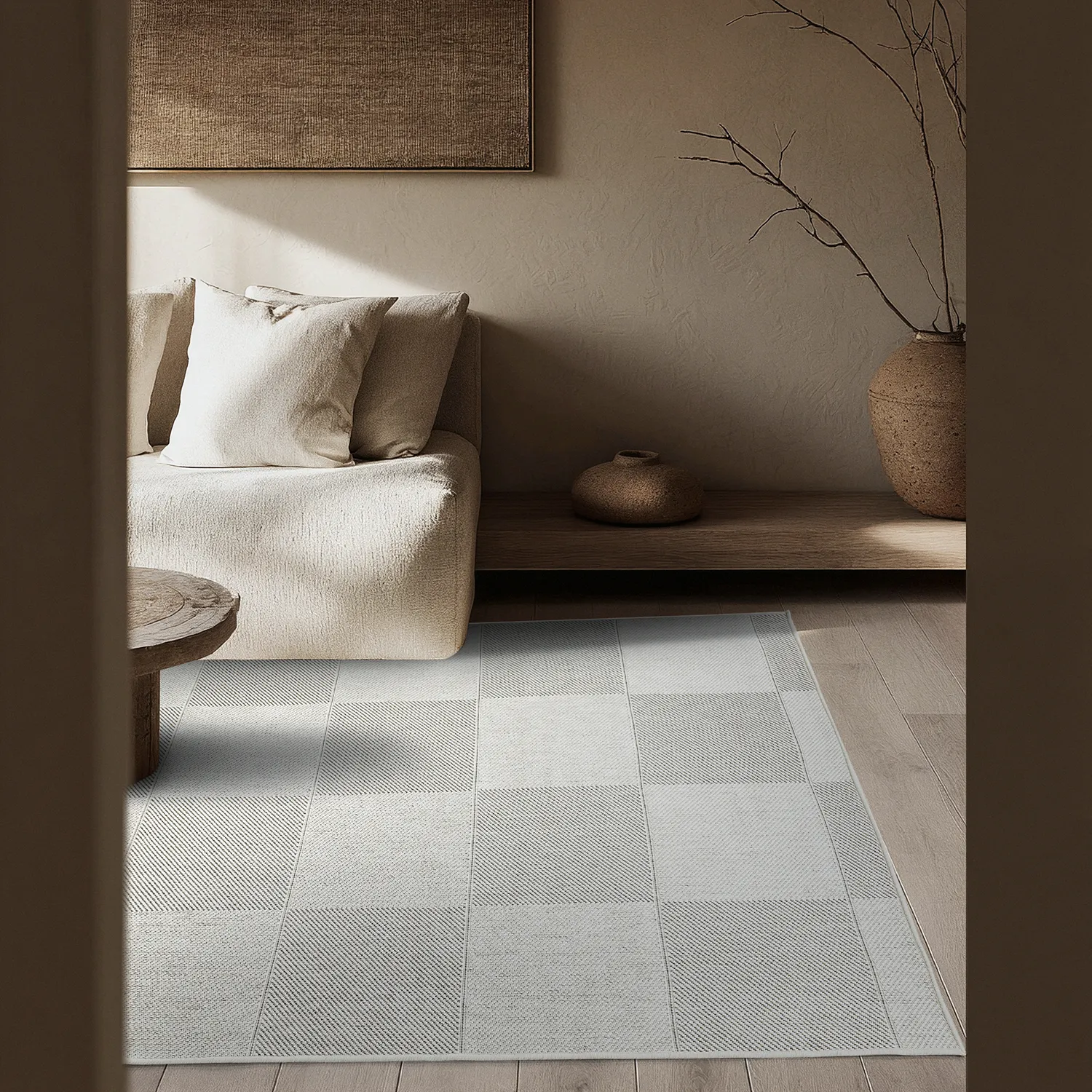 Inomhus- utomhusmatta - Ava (vit)