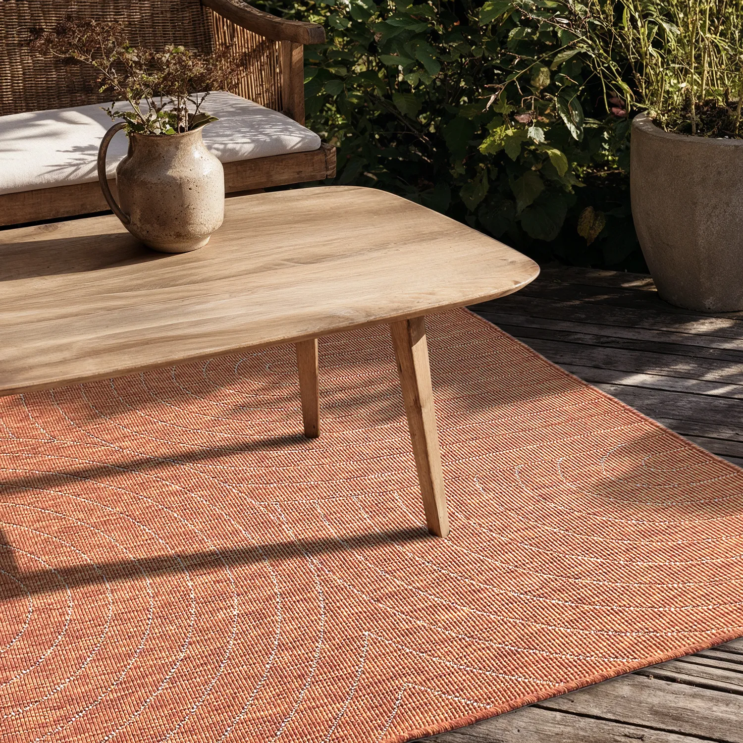 Inomhus- utomhusmatta - Hayden (röd)