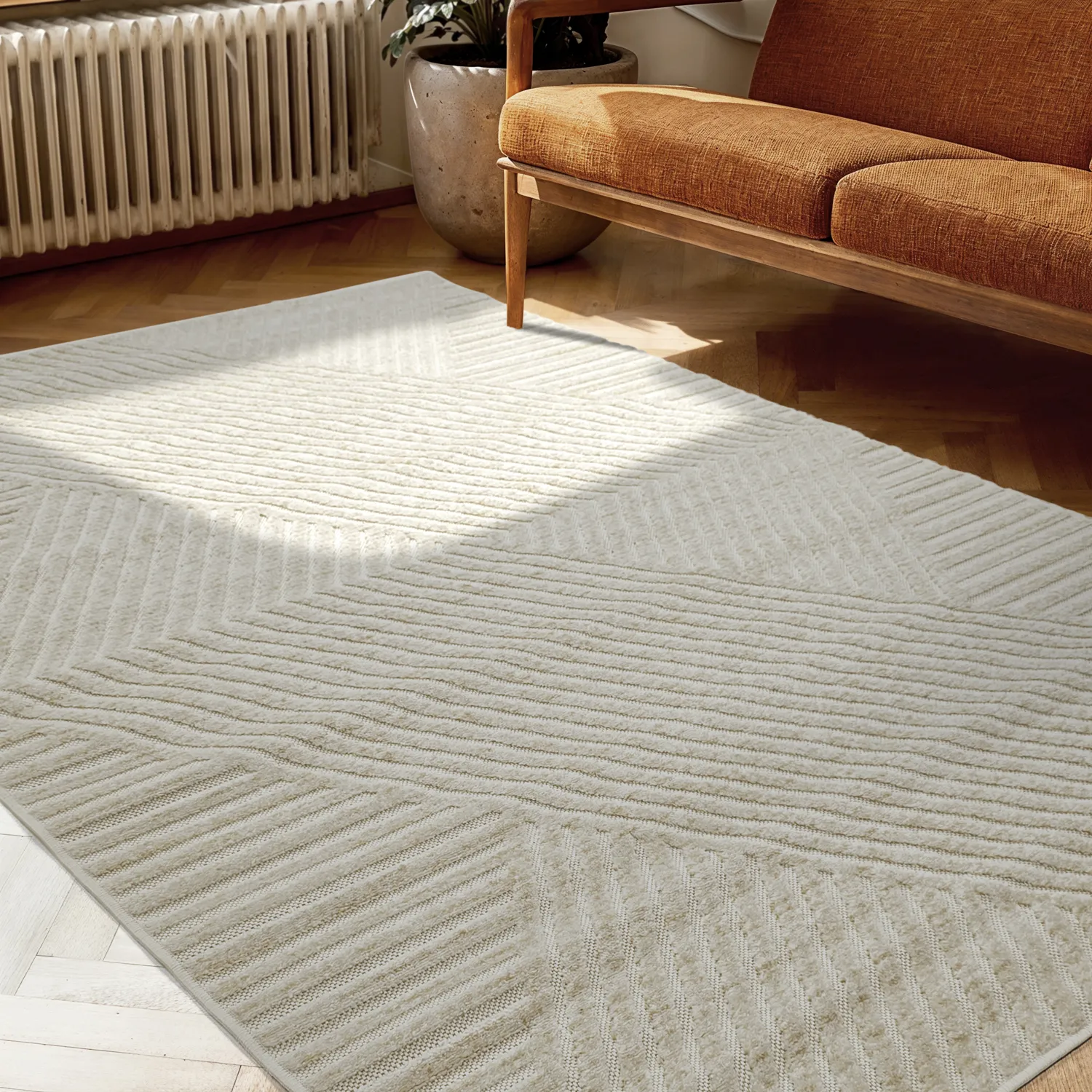 Shaggy Indoor/Outdoor - Ithaca (krémový)