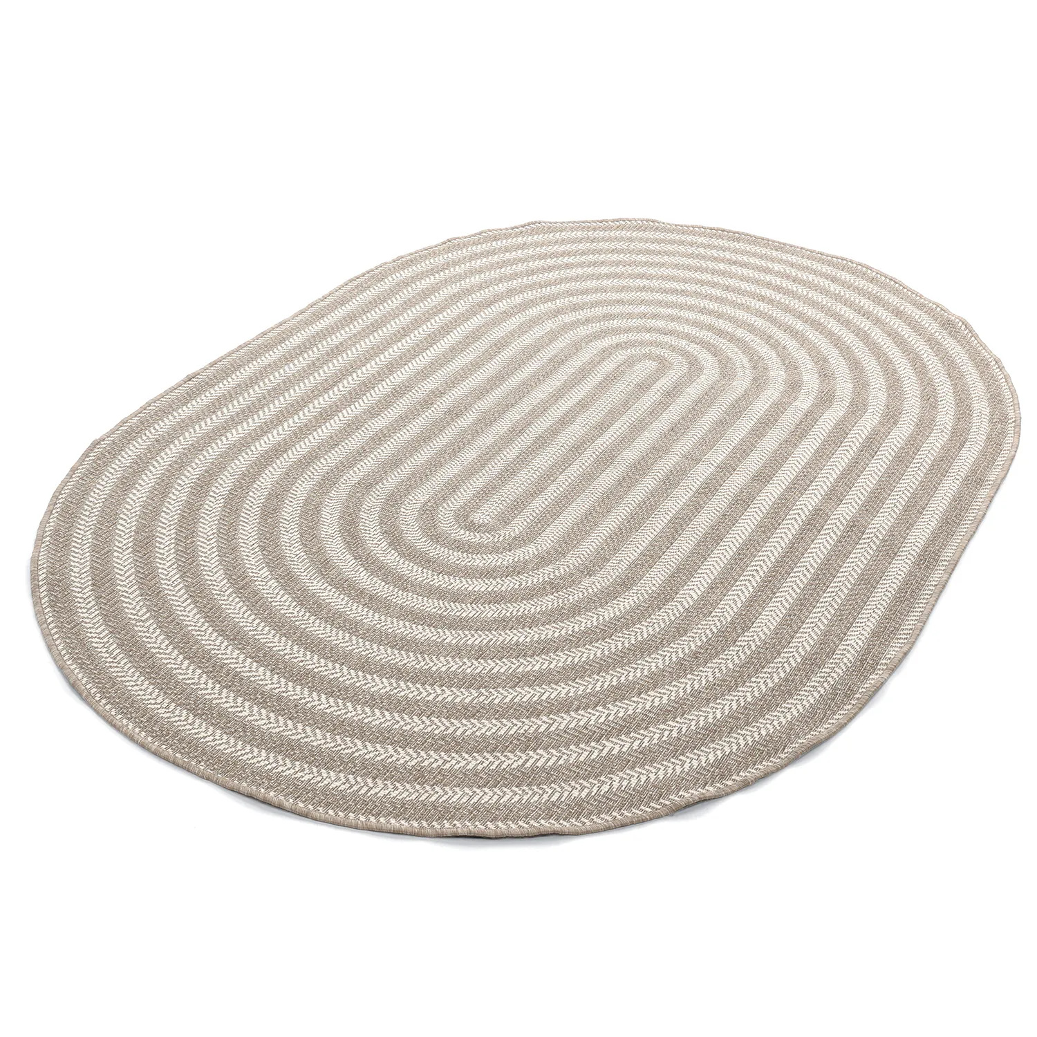 Oval matta - Indoor/outdoor Leander (beige)