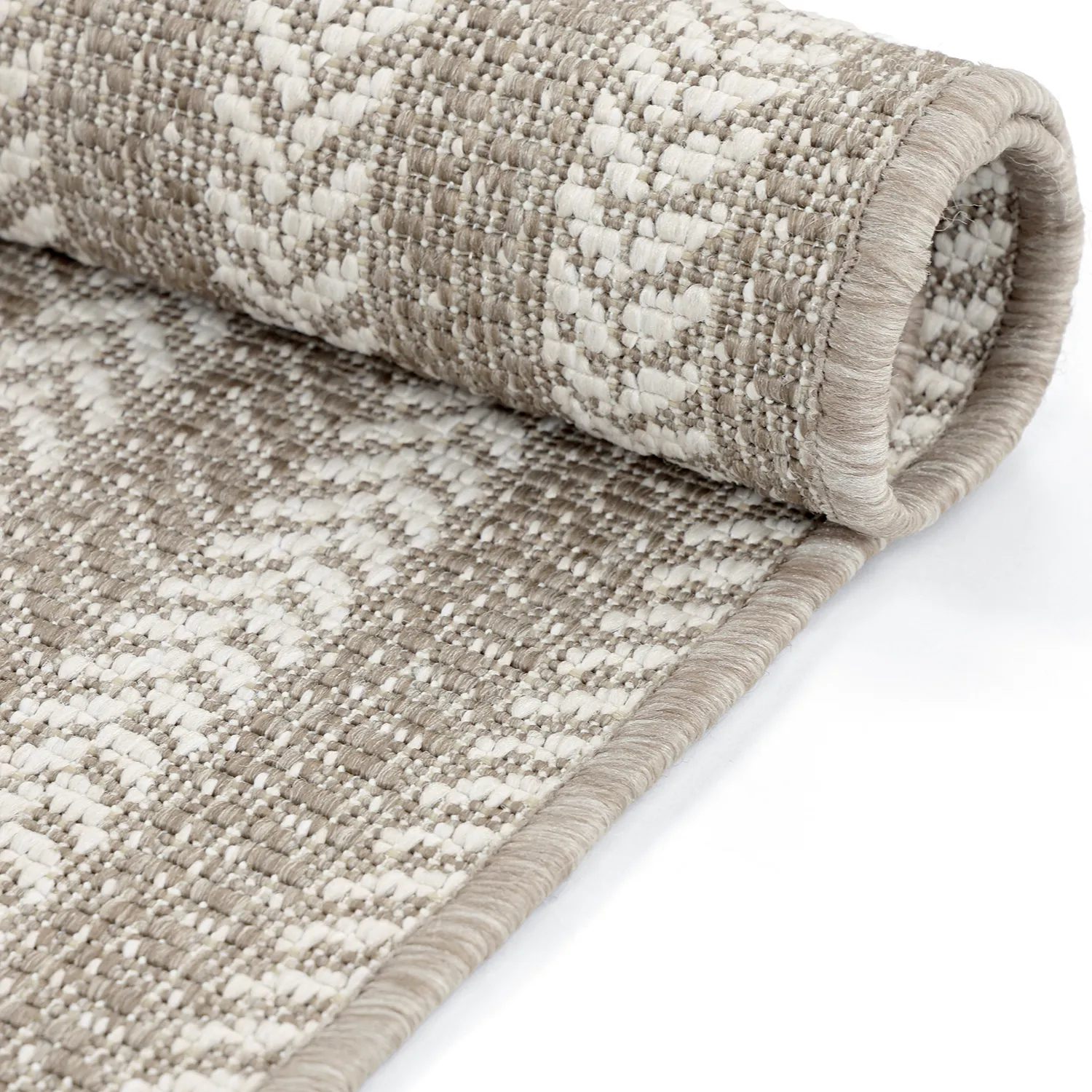 Oval matta - Indoor/outdoor Leander (beige)