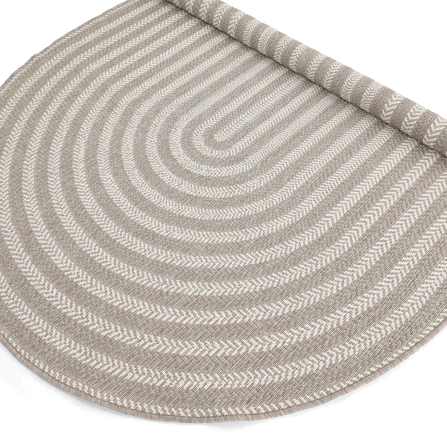 Oval matta - Indoor/outdoor Leander (beige)