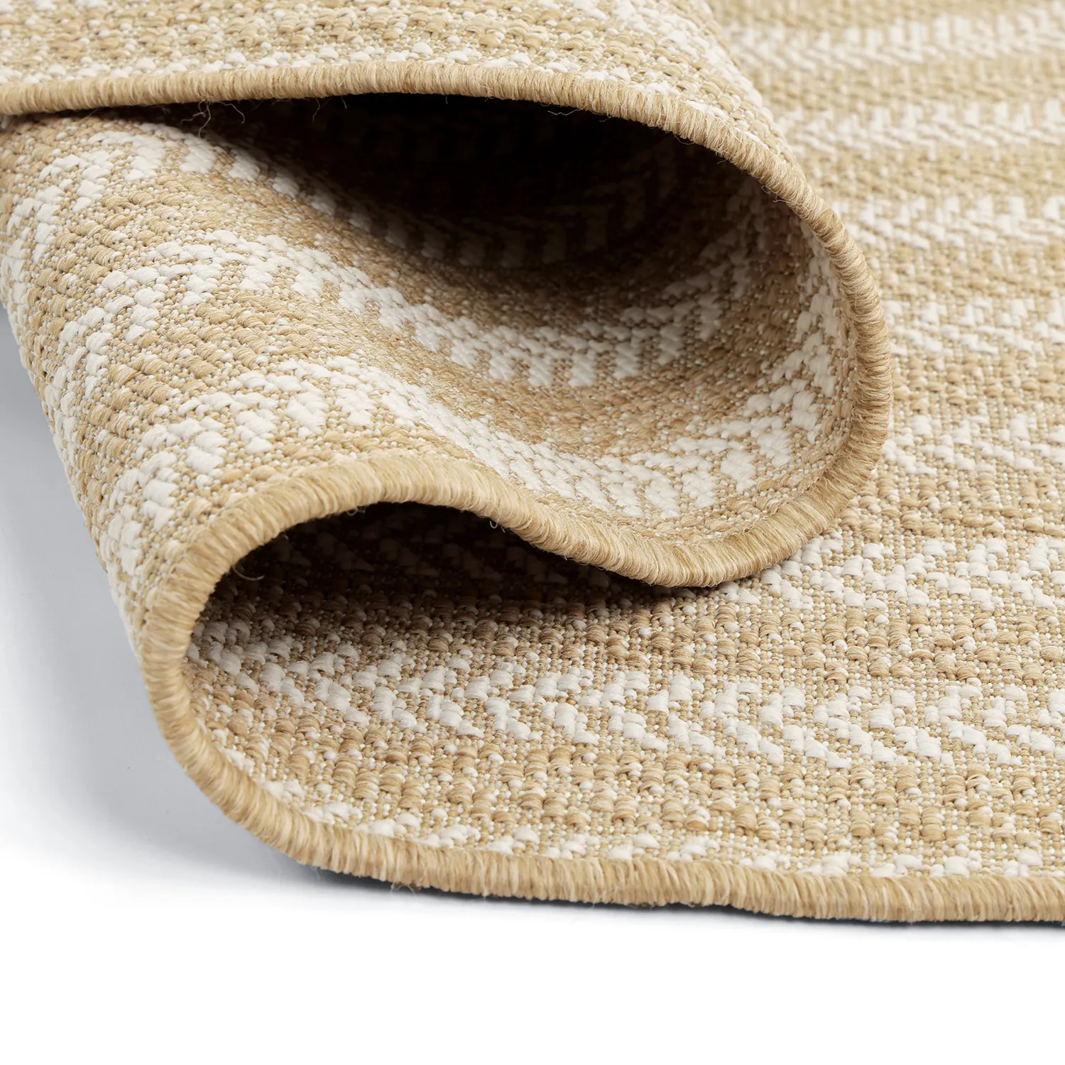 Oval matta - Indoor/outdoor Leander (natur)