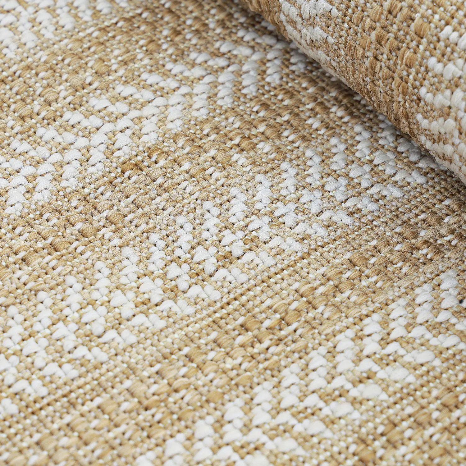 Oval matta - Indoor/outdoor Leander (natur)