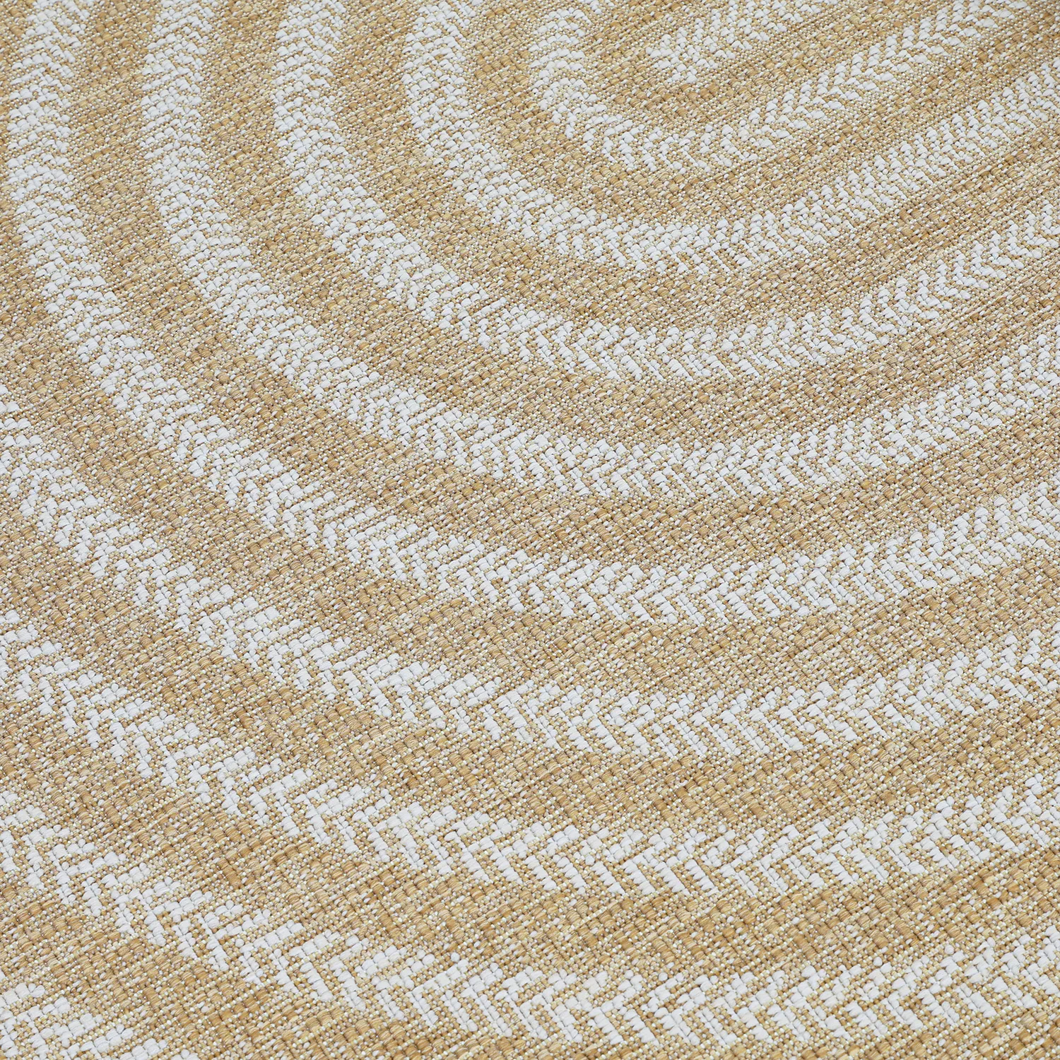 Oval matta - Indoor/outdoor Leander (natur)