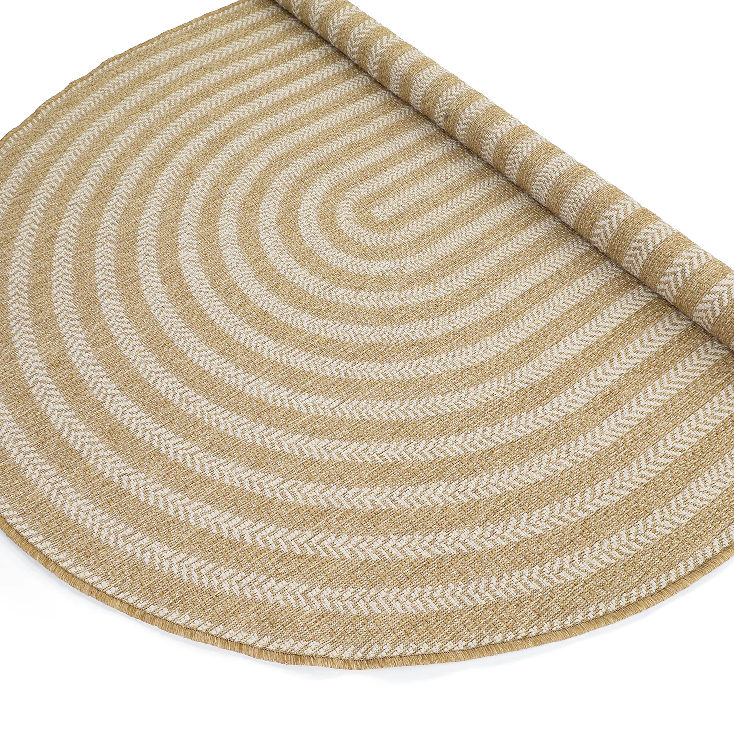 Oval matta - Indoor/outdoor Leander (natur)
