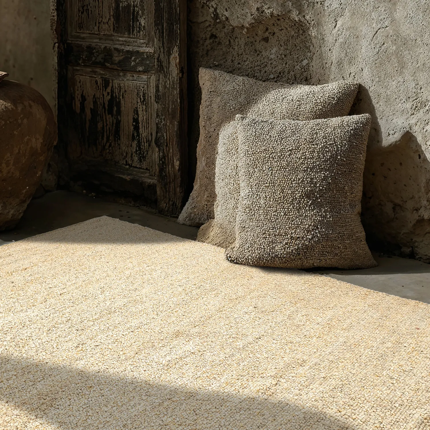 Koberec na interiér a exteriér - Milford Recycled PET (krémový)