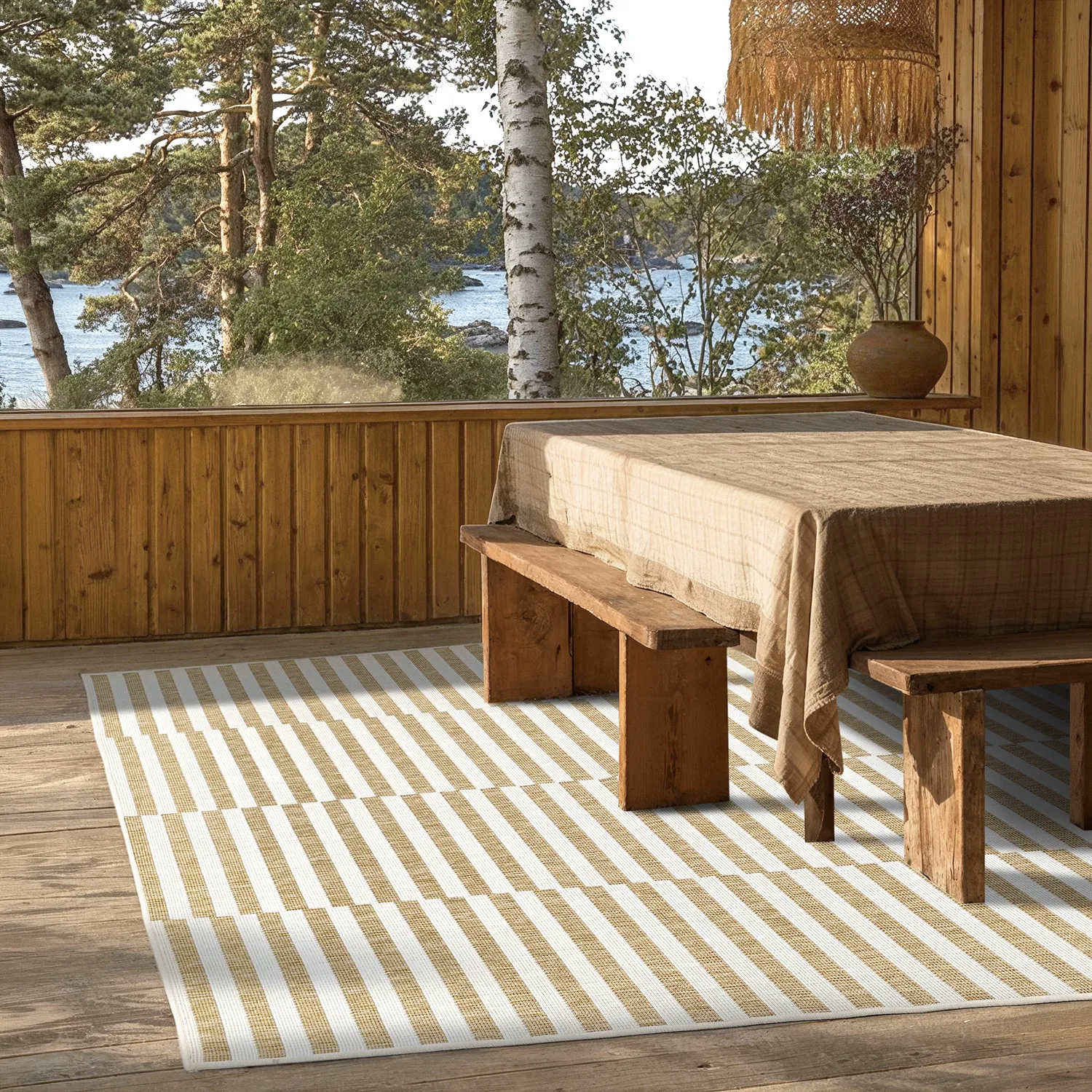 Inomhus- utomhusmatta - Otto (natur)