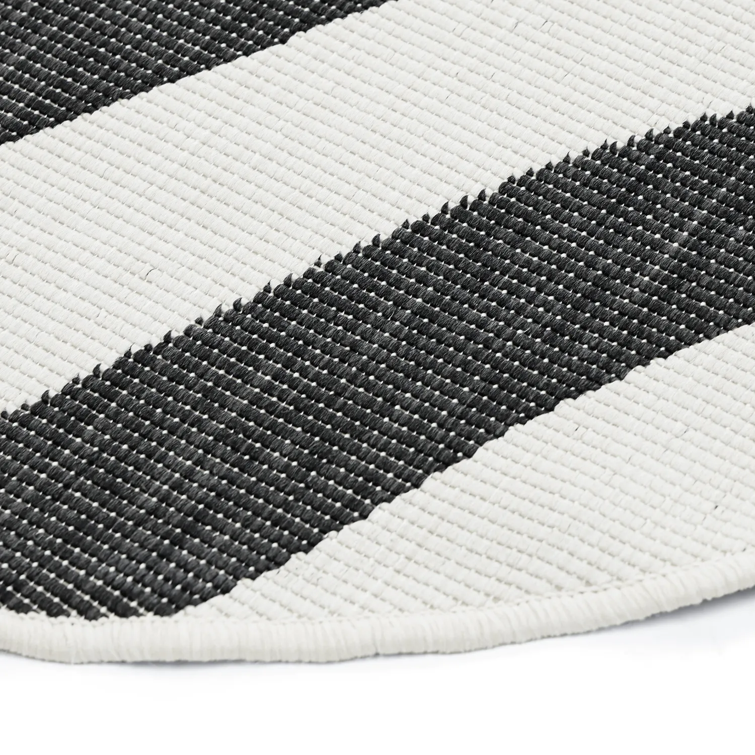 Inomhus- utomhusmatta - Remina (svart/vit)