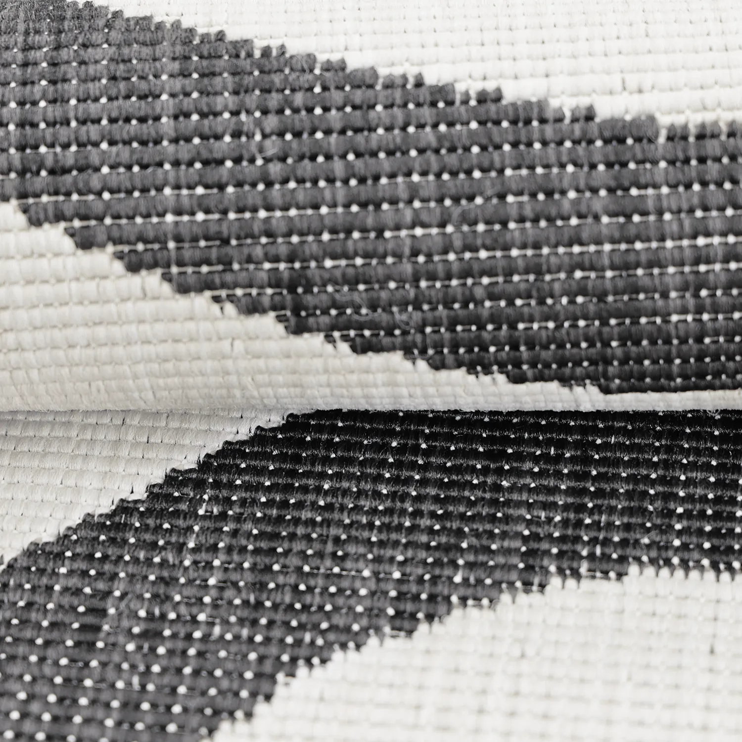 Inomhus- utomhusmatta - Remina (svart/vit)