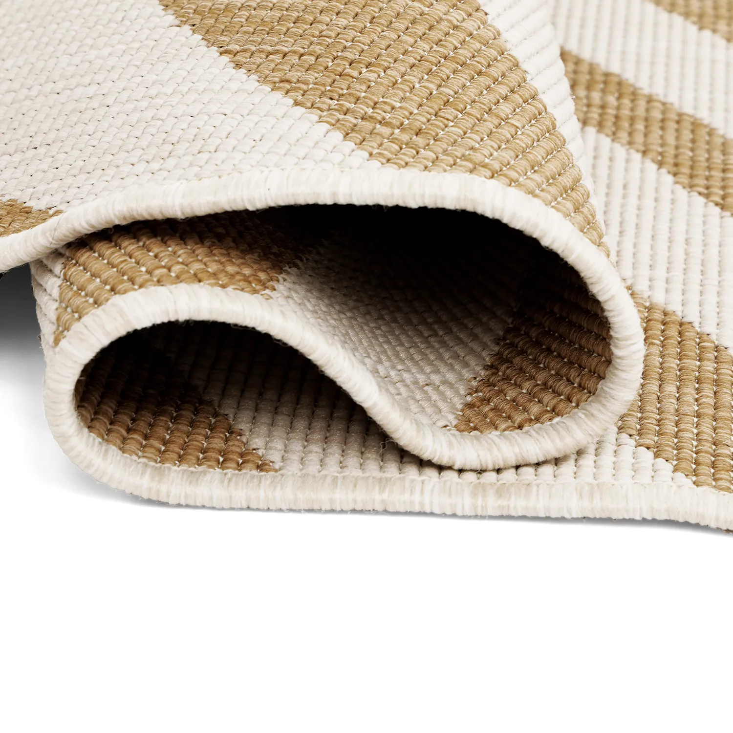 Inomhus- utomhusmatta - Remina (natur/vit)