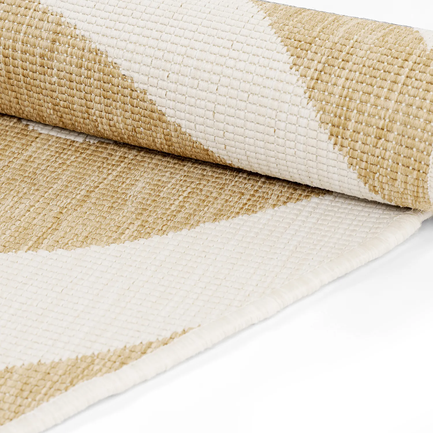 Inomhus- utomhusmatta - Remina (natur/vit)