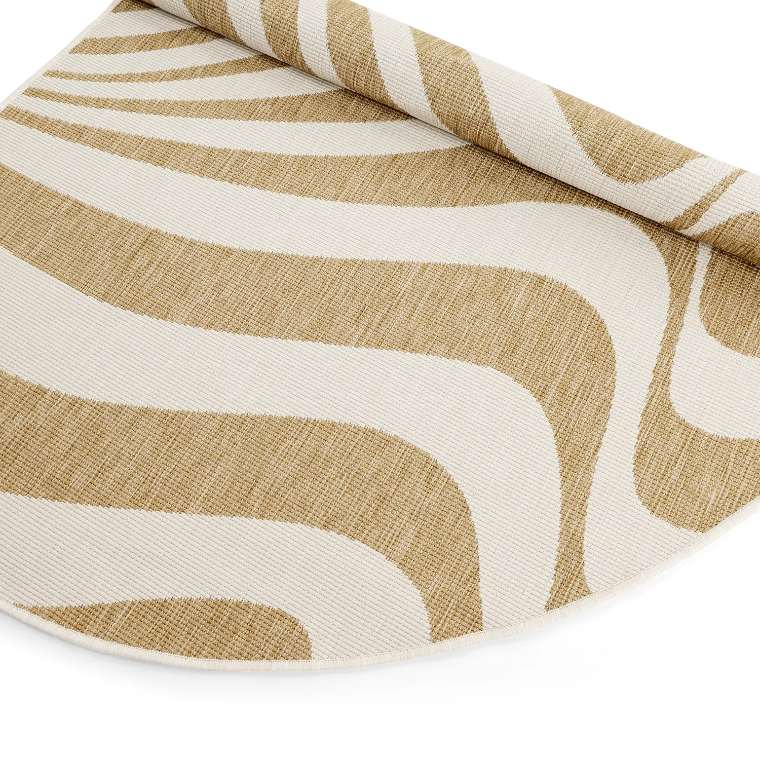 Inomhus- utomhusmatta - Remina (natur/vit)