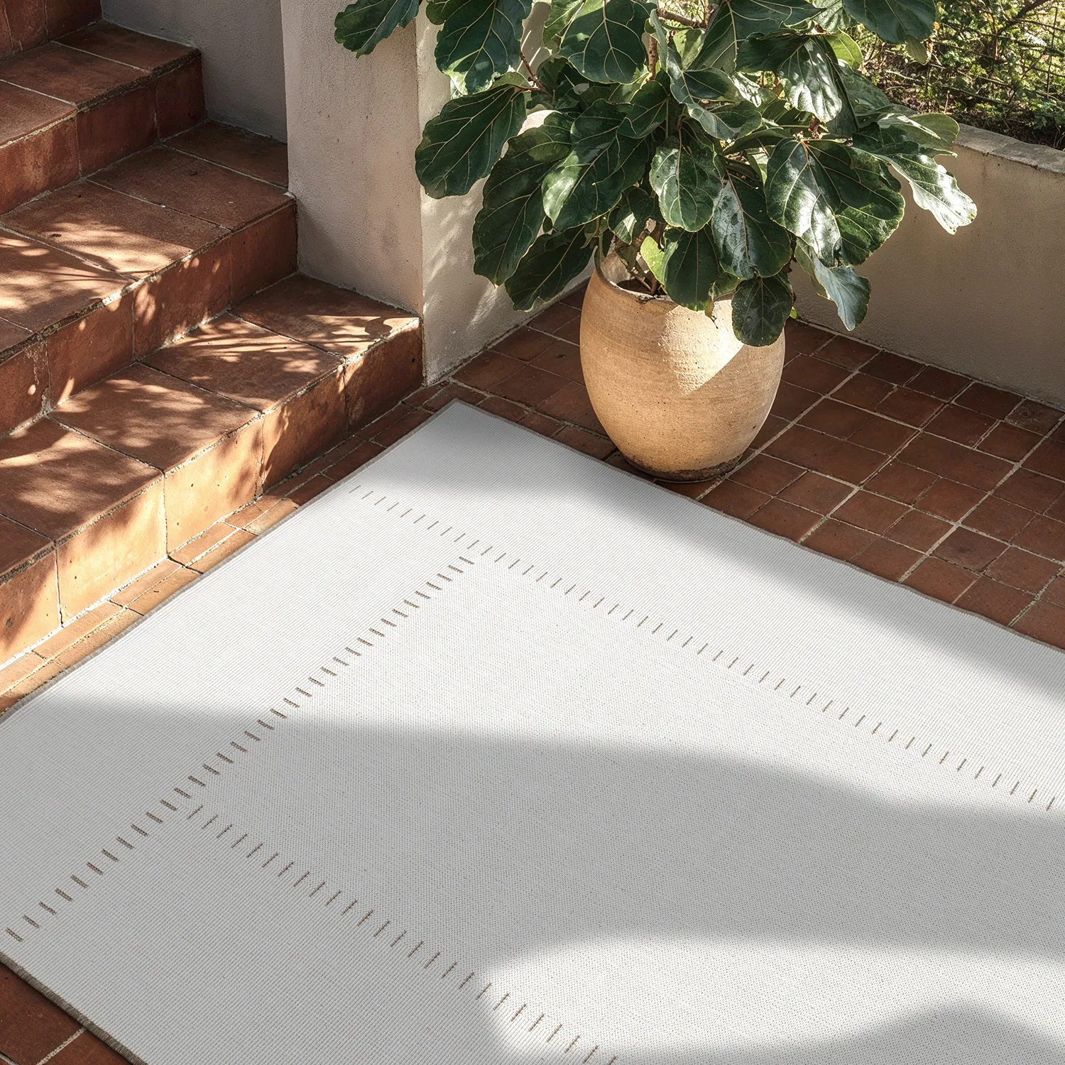 Inomhus- utomhusmatta - Rhea (beige)