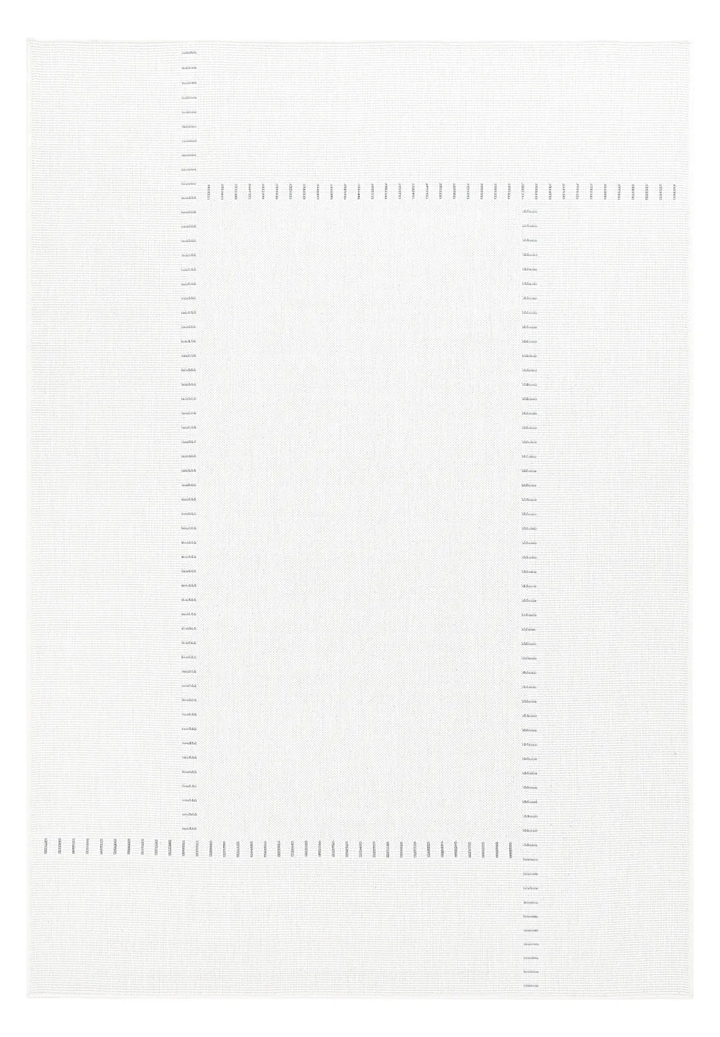 Inomhus- utomhusmatta - Rhea (vit)