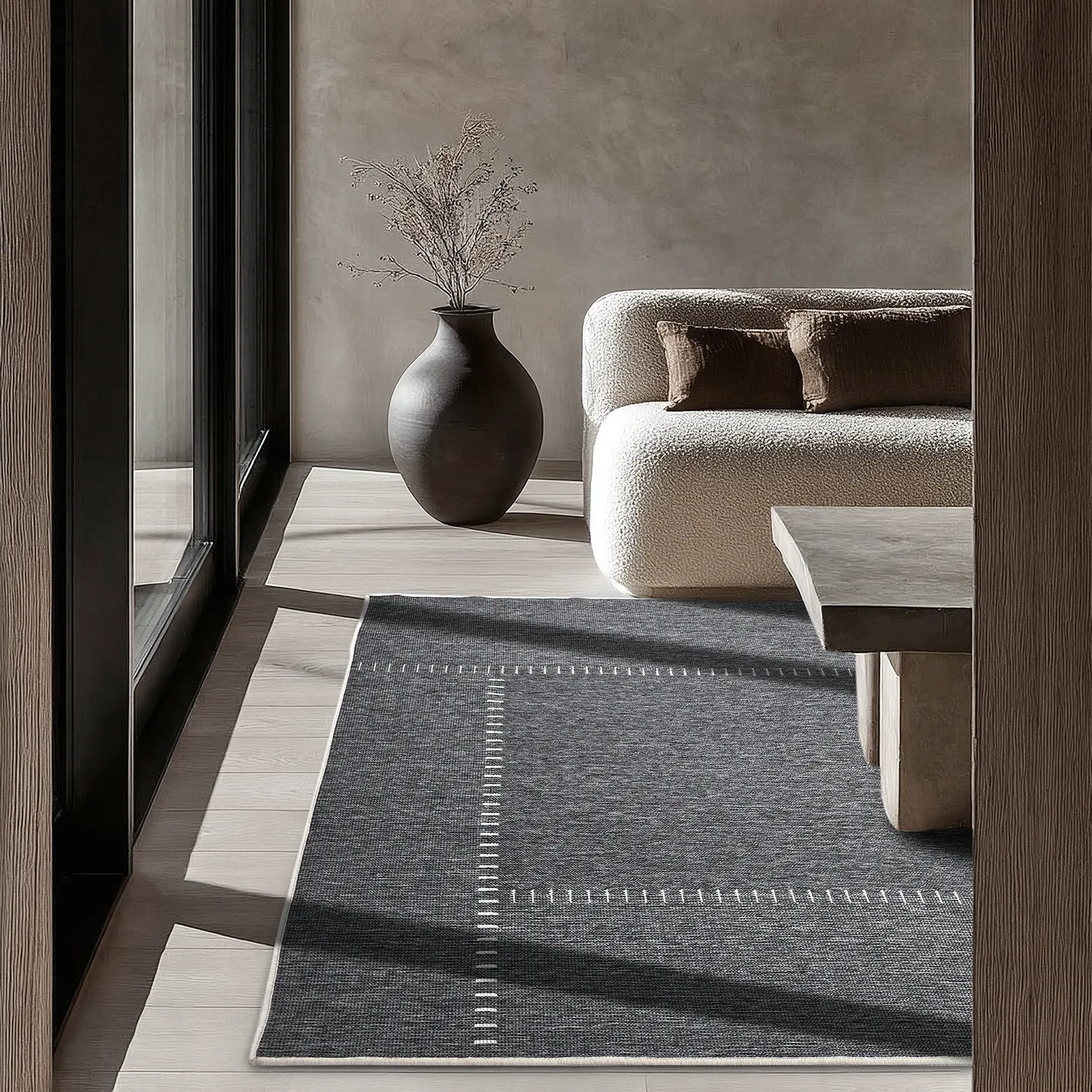 Inomhus- utomhusmatta - Rhea (vit)