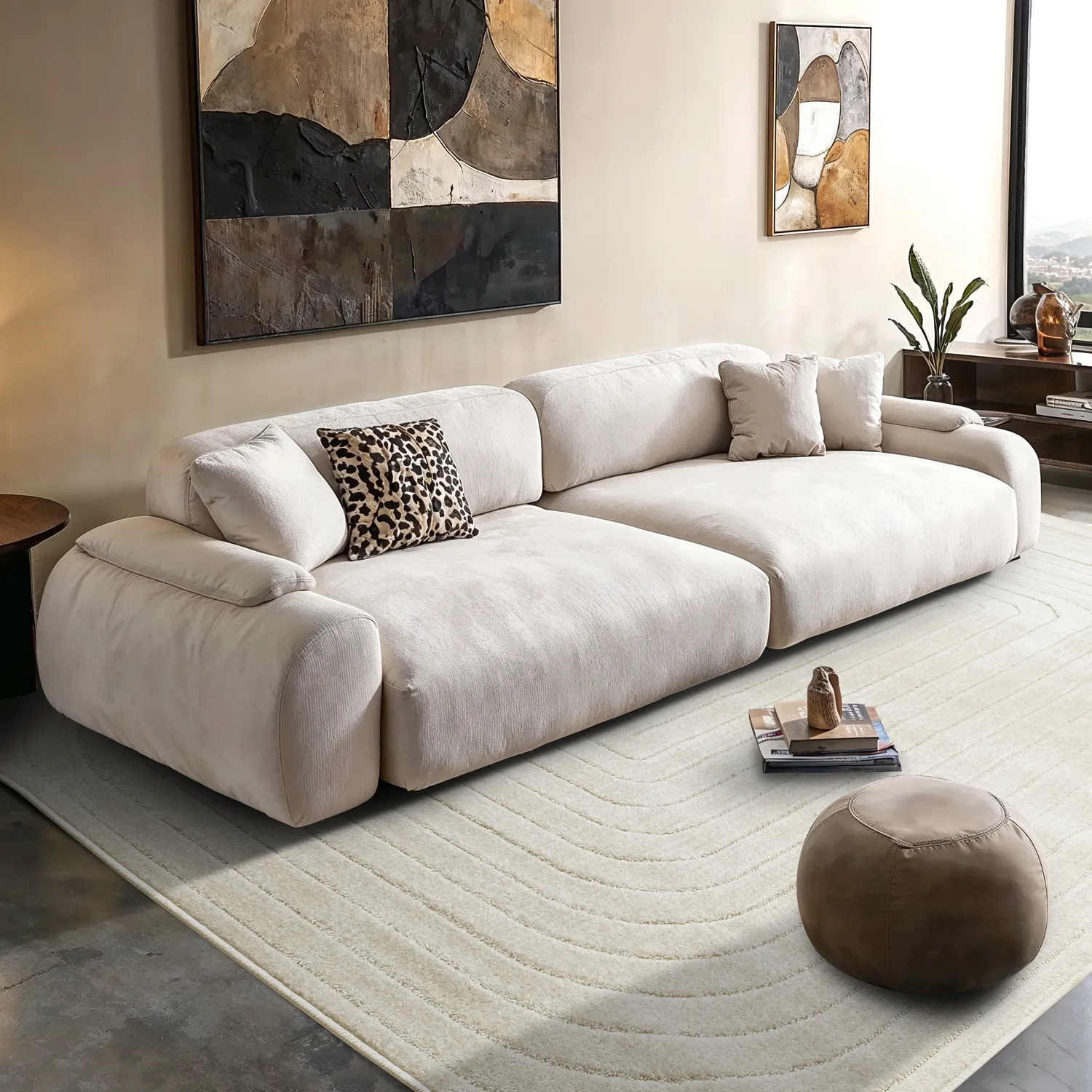 Shaggy Indoor/Outdoor - Richmond (krémový)