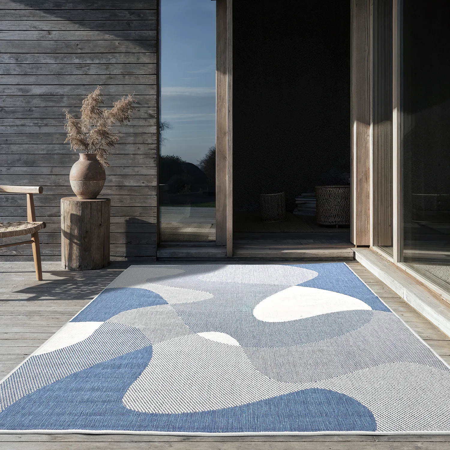 Inomhus- utomhusmatta - Somerville (blå)