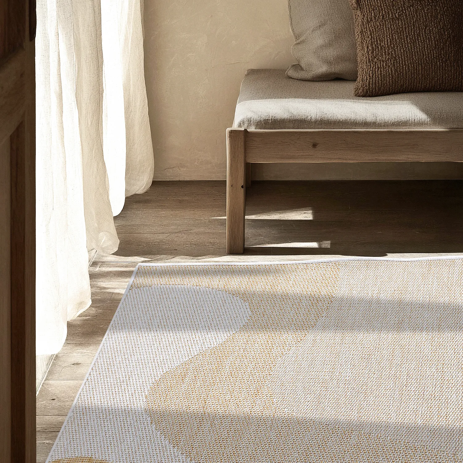 Inomhus- utomhusmatta - Somerville (gul)