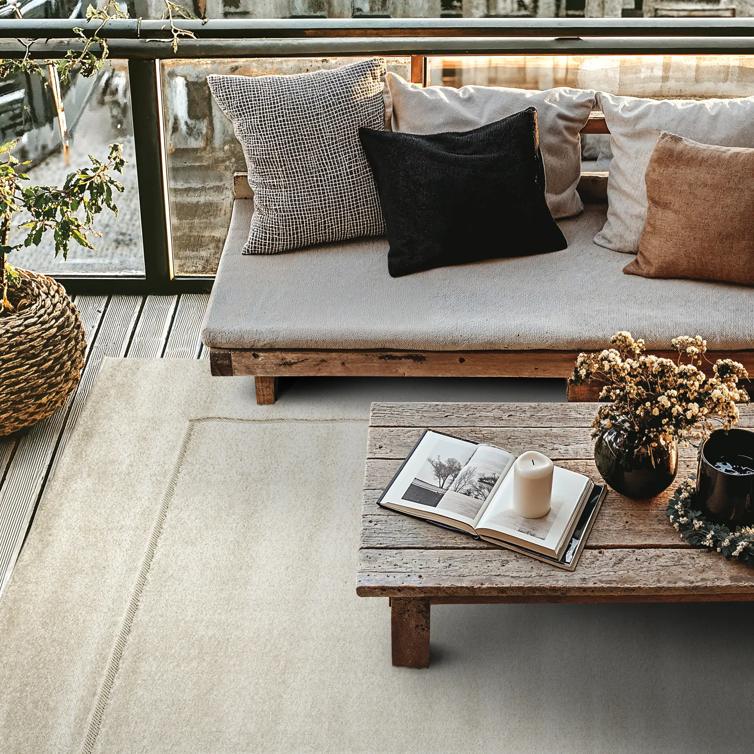 Shaggy Indoor/Outdoor - Syracuse (krémový)
