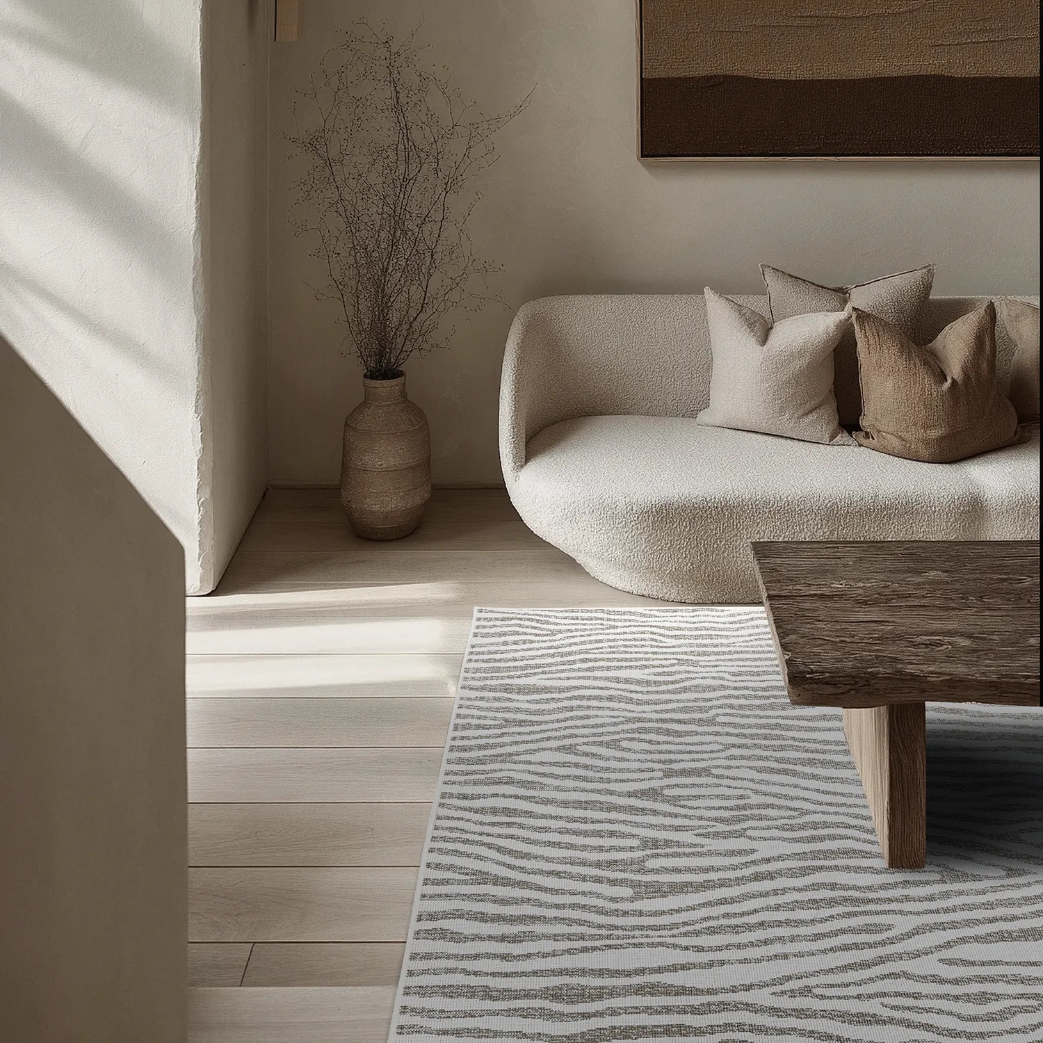 Inomhus- utomhusmatta - Vaura (beige)