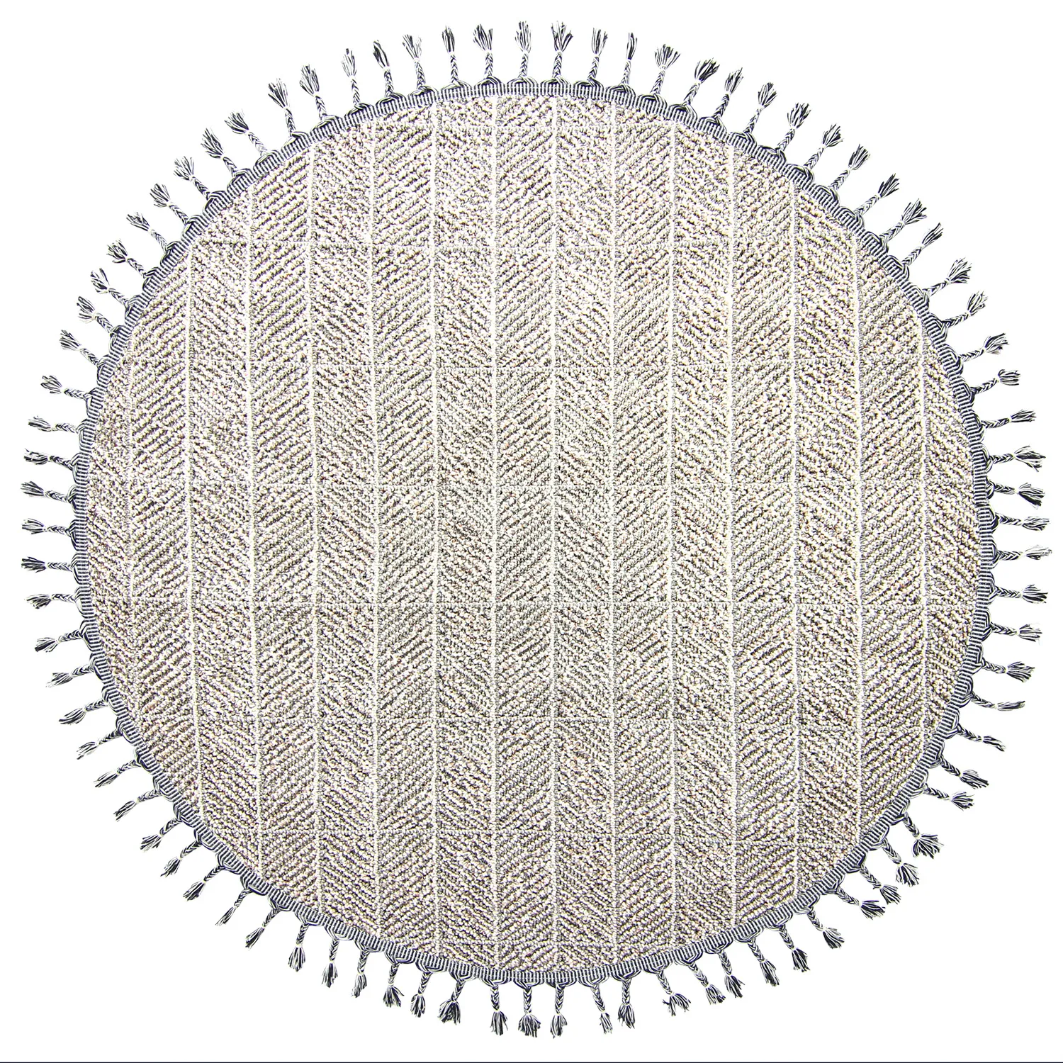 Kruhový koberec - Indoor/Outdoor Francisco (šedý)