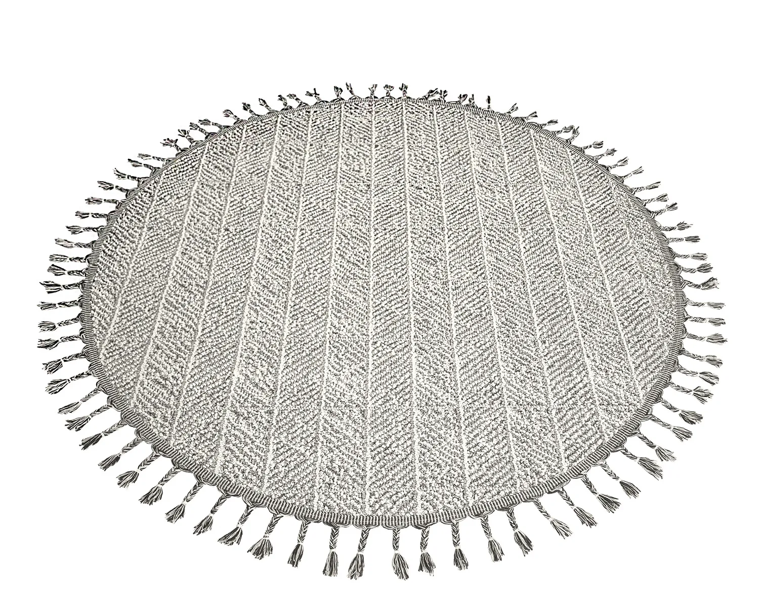 Kruhový koberec - Indoor/Outdoor Francisco (šedý)