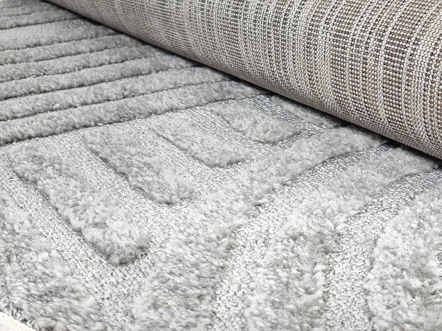 Kruhový koberec - Campbell (šedá)