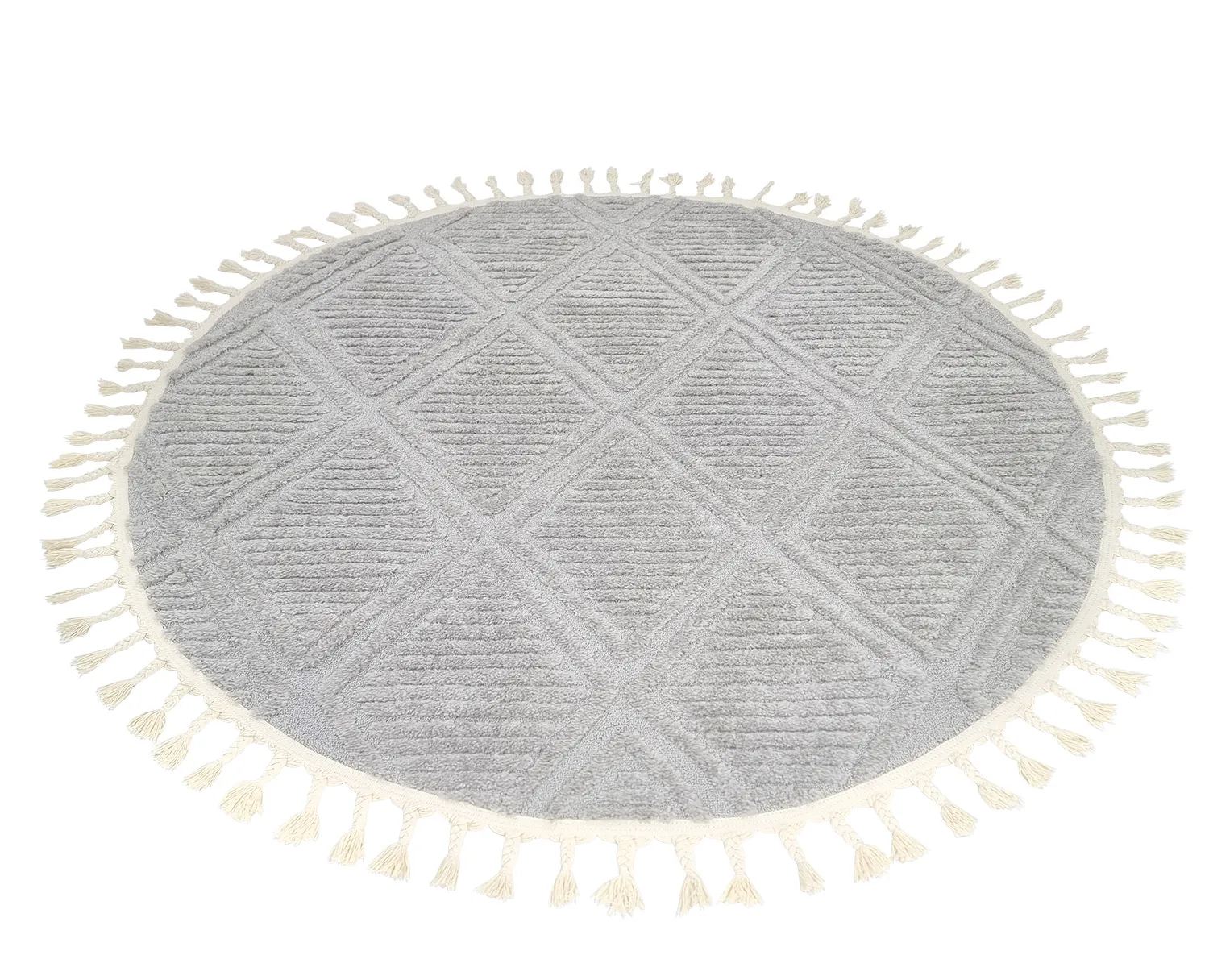 Kruhový koberec - Dover (šedá)