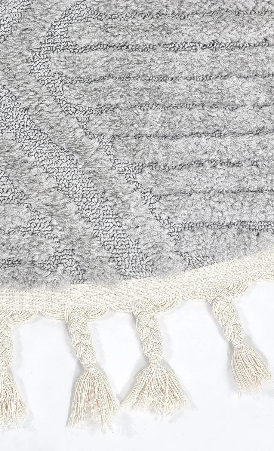 Kruhový koberec - Dover (šedá)