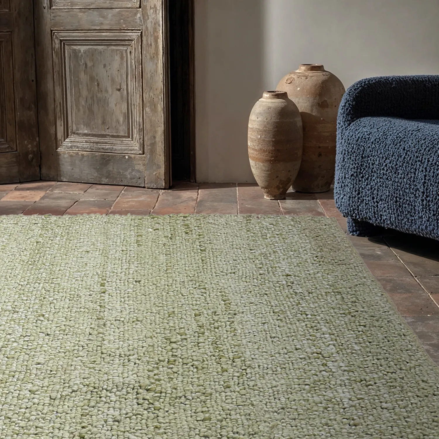Koberec na vnútorné a vonkajšie použitie - Milford Wool Look (zelená)