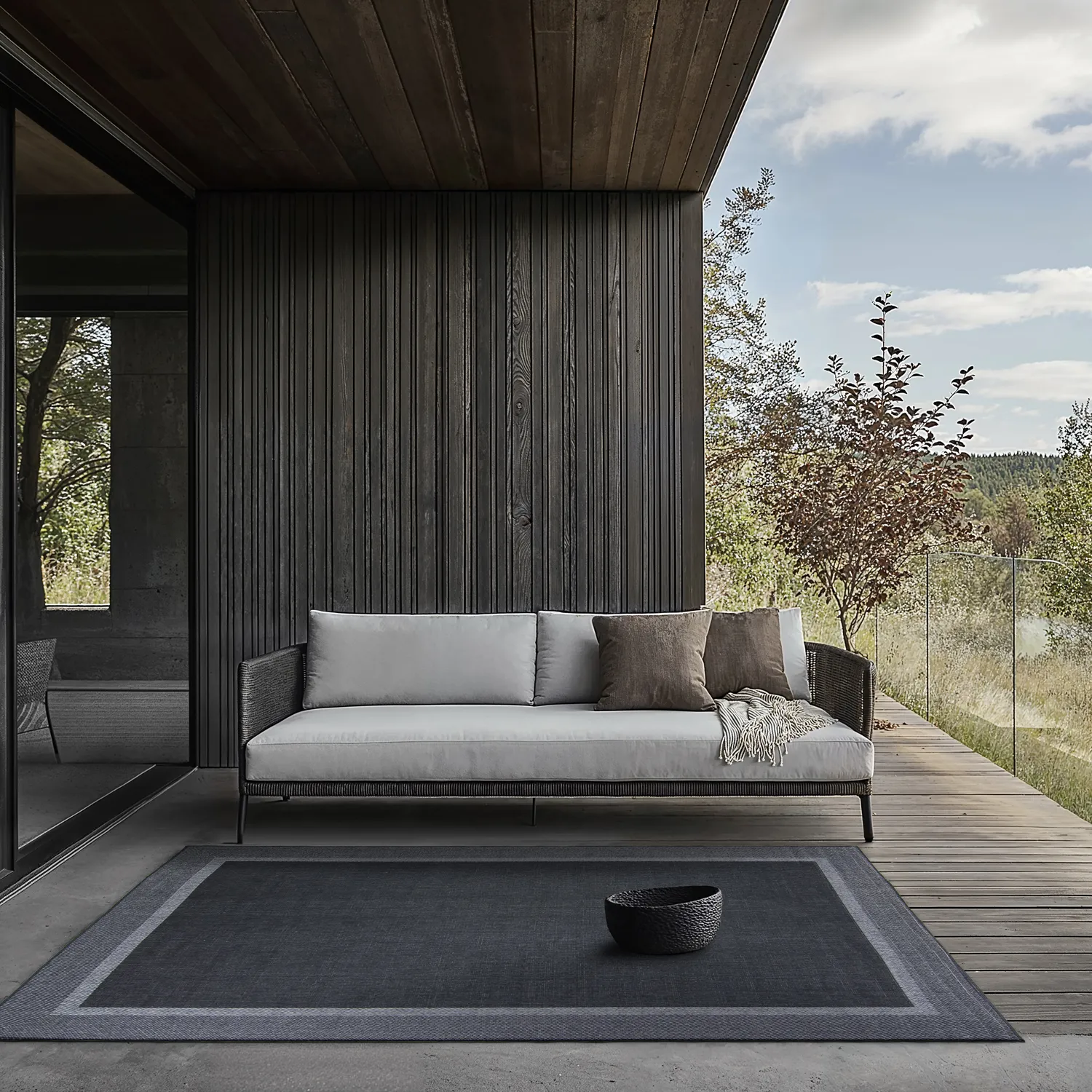 Koberec na interiér a exteriér - Alta (antracitový)