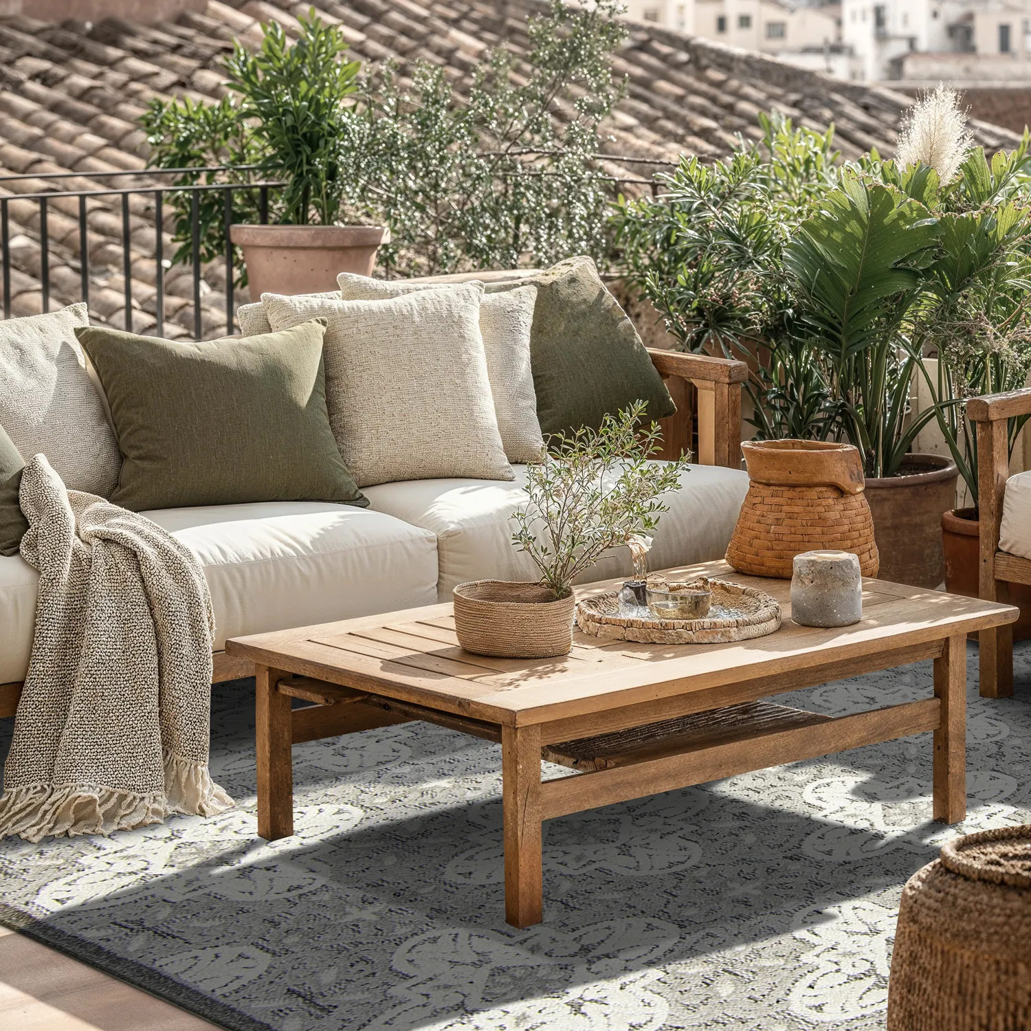Shaggy Indoor-Outdoor - Hampton (šedý)