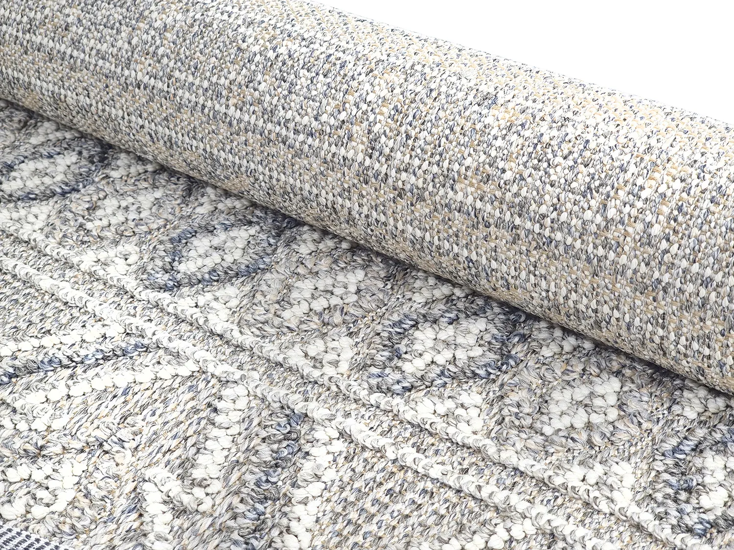 Kruhový koberec - Interiér/exteriér Holland (šedý)