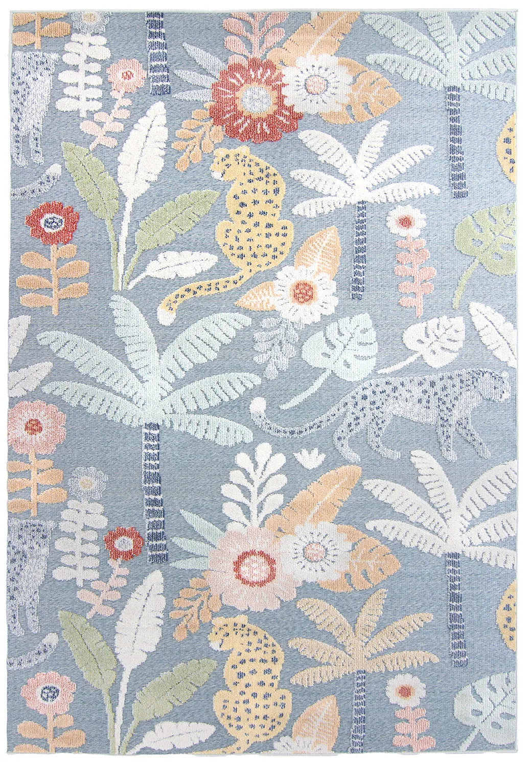 Koberec do interiéru a exteriéru - Rhodes (modrý/multi)