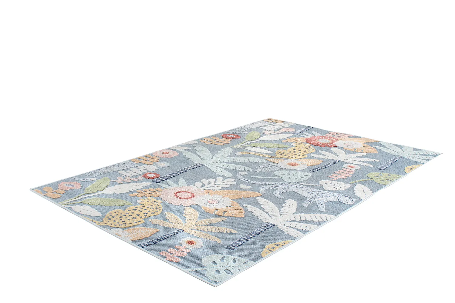 Koberec do interiéru a exteriéru - Rhodes (modrý/multi)