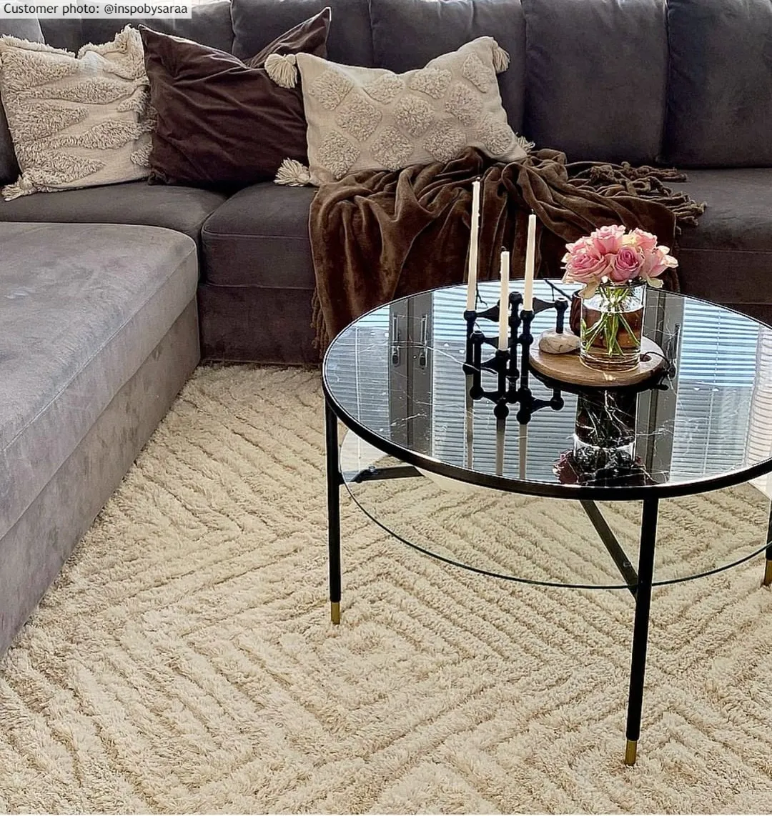 Koberec s dlhým vlasom - Monti (offwhite)