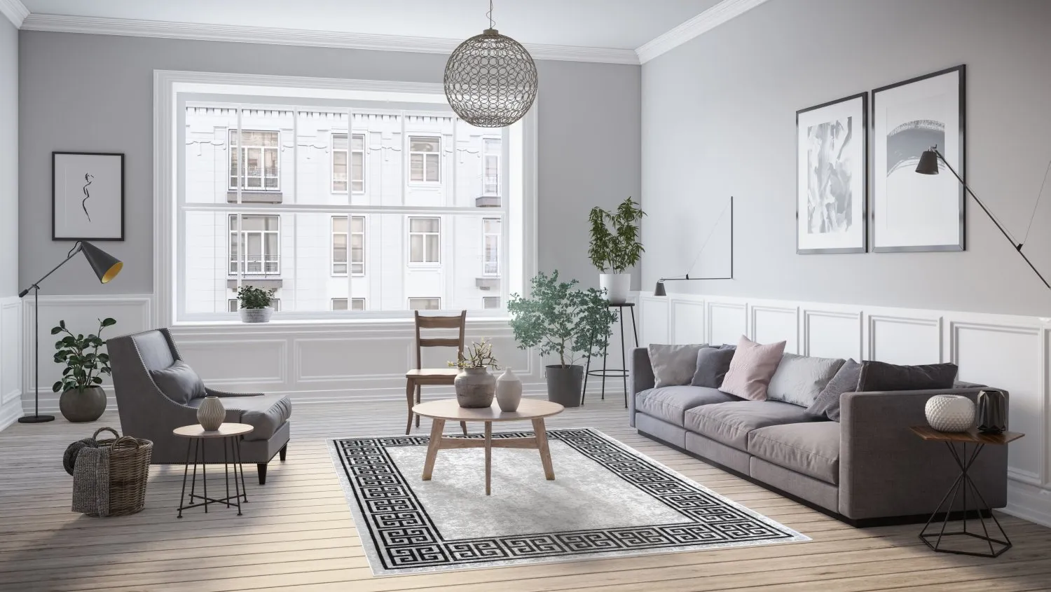 Koberec Wilton - Kuba (biely)