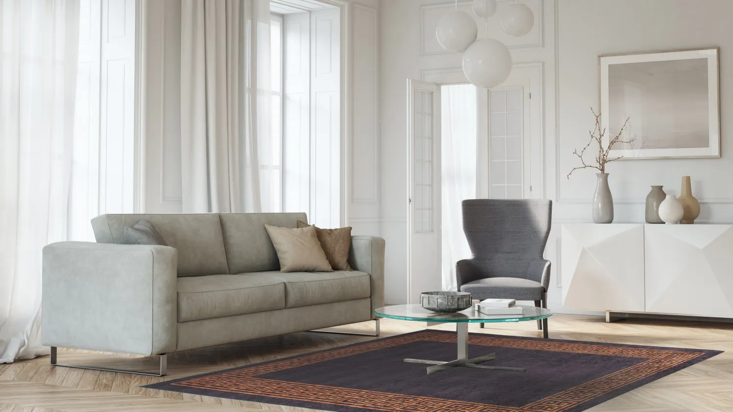 Koberec Wilton - Kuba (čierna/hnedá)