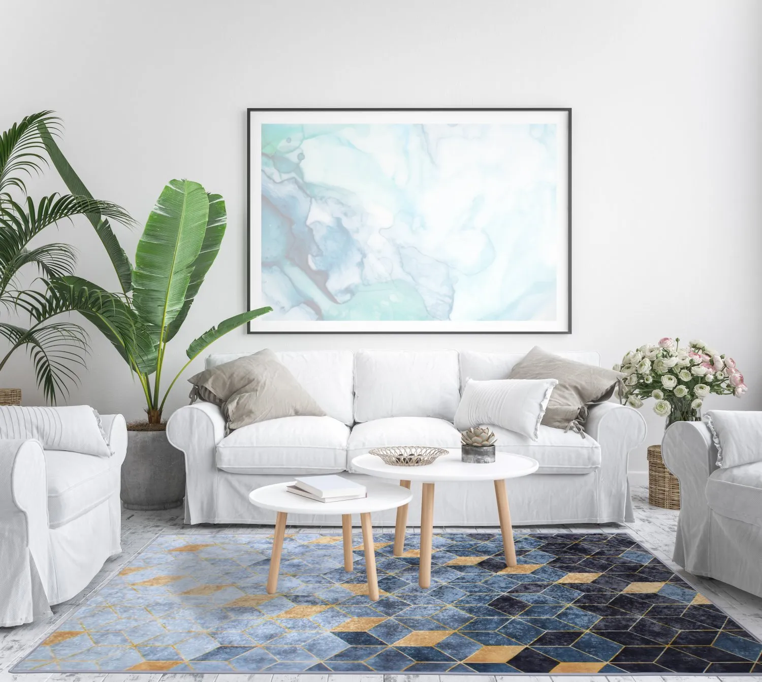 Koberec Wilton - Brigooda (modrý)