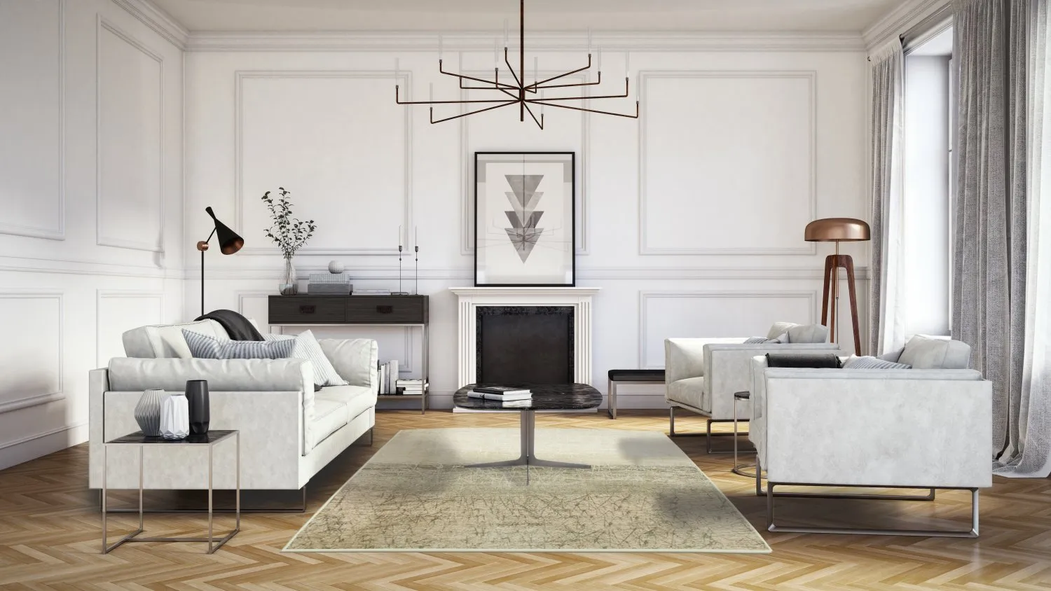 Koberec Wilton - Jervis (šedá/bežová)