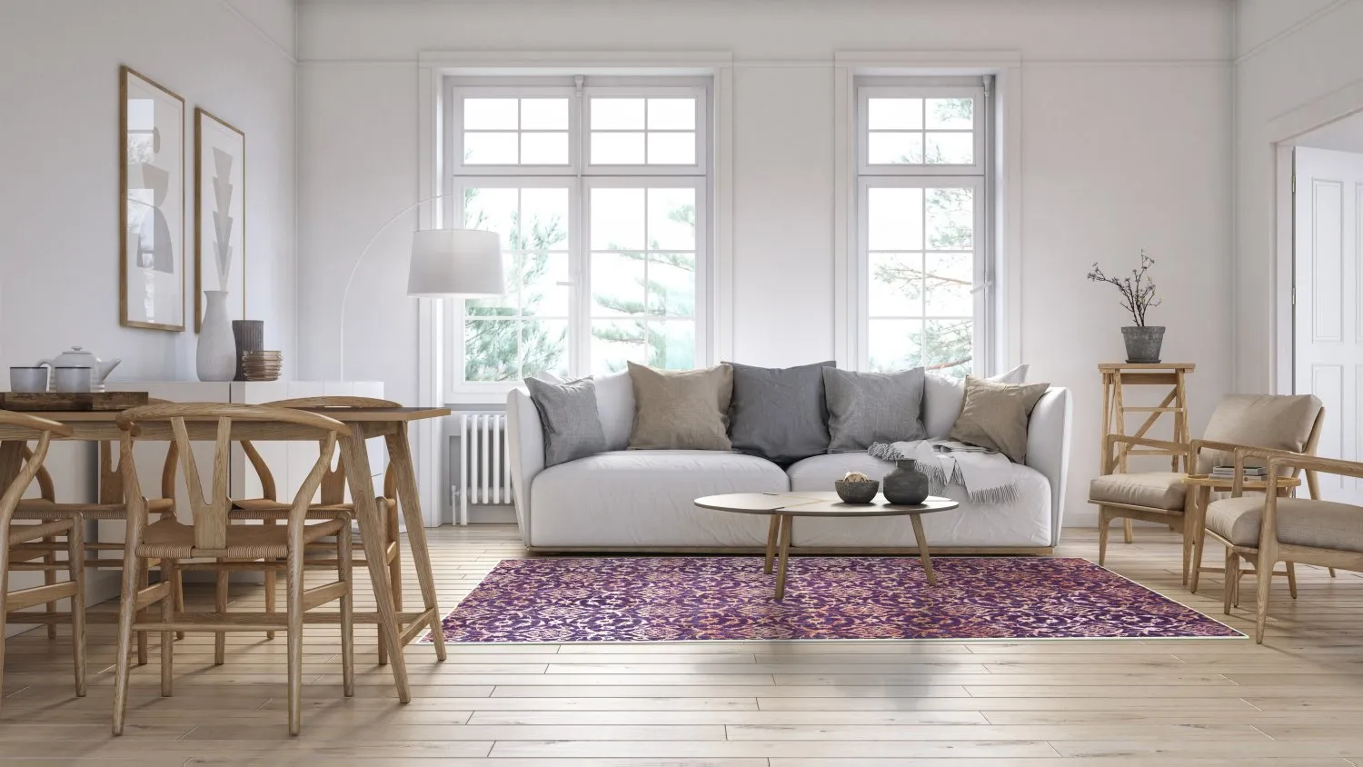 Koberec Wilton - Palazzo (fialová)